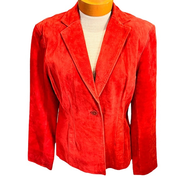 Alfani Jackets & Blazers - Vintage Size Large Womens Alfani Suede Jacket Fall Western Winter Southwestern